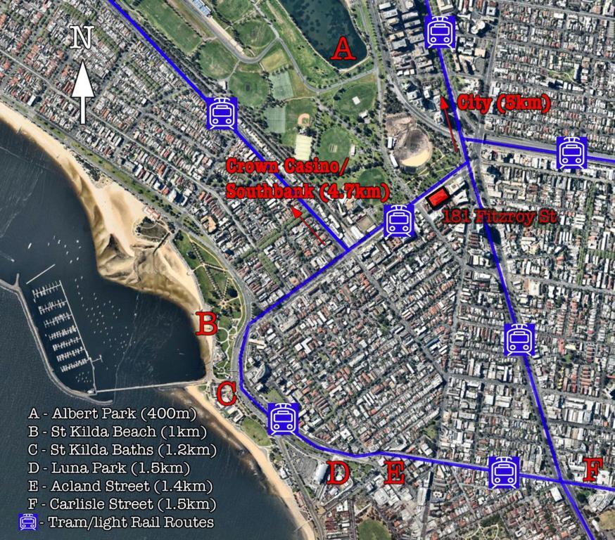 ☆ Heart Of St Kilda ☆ Infinity Pool+Parking+Wifi Apartment Melbourne Luaran gambar